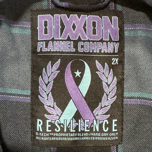 Dixxon Flannel Co Resilience Shirt Mens 2X Plaid Long Sleeve Button Up Pockets - Picture 7 of 12